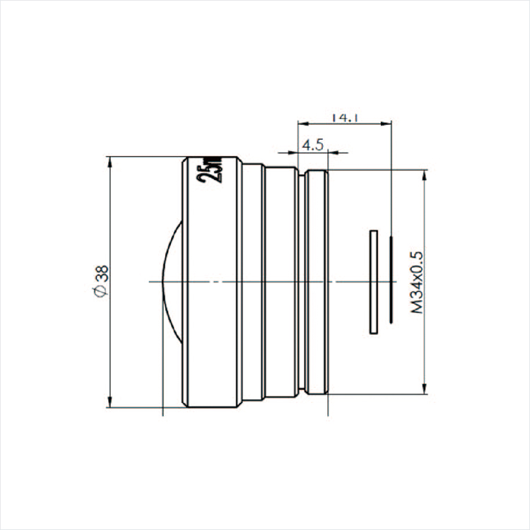CNGE- 10F3- 25mm athermalizatization