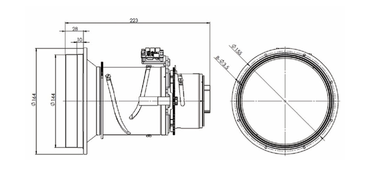 CNGE- 30-160 mm Electric focusing Lens XQ