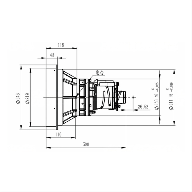 CNGE-5020-F 5.5mm中波红外连续变焦镜头
