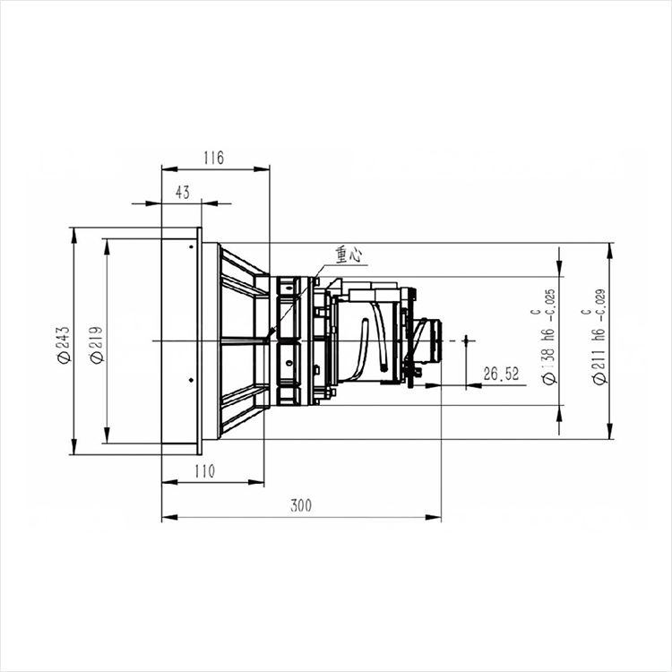 CNGE-5020-F 5.5mm中波红外连续变焦镜头