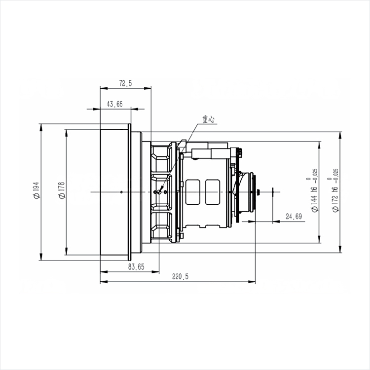 CNGE-3220-F 4mm中波红外连续变焦镜头