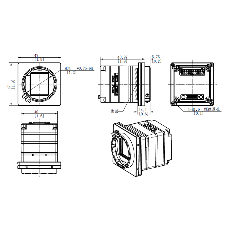 1280-9未冷却的热成像模块