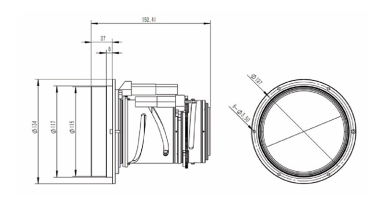 CNGE- 22.5-90 mm Electric focusing Lens XQ