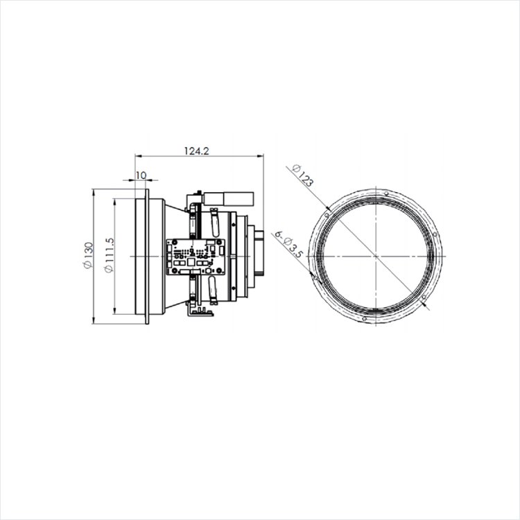 CNGE- 100毫米电气聚焦镜头