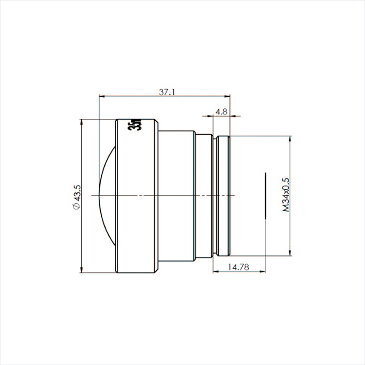 CNGE-10F3-35mm athermalizatization